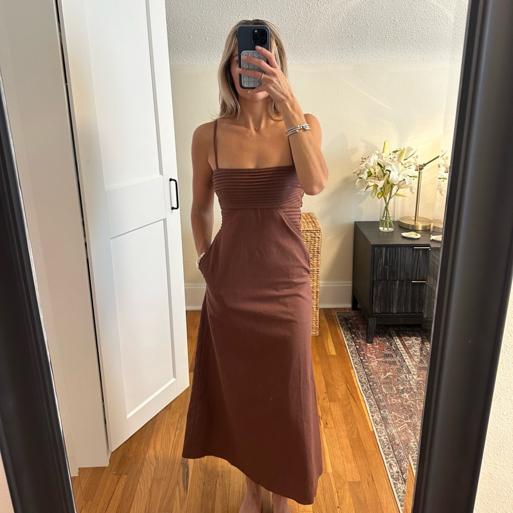 Seven Wonders brown midi dress